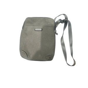 Baggallini Gray Messenger Bag with Adjustable Strap and Durable Fabric